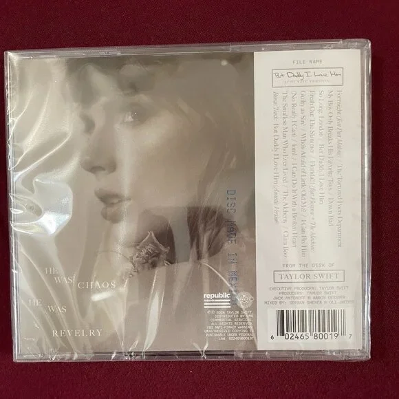 Taylor Swift - TTPD + Bonus Acoustic Track "But Daddy I love HIm" - Picture 2 of 2